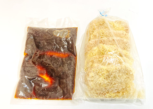 冷凍状態の製品の写真