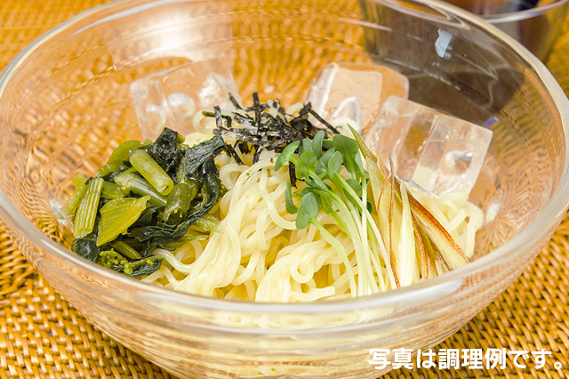ざるらーめんの調理イメージ